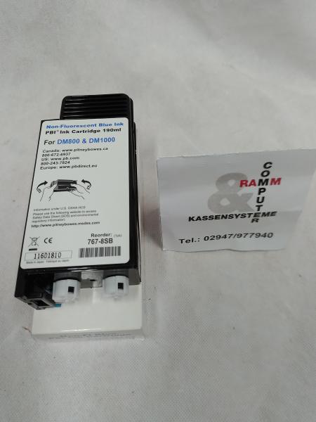 Pitney Bowes 767-8SB Tintenpatrone Frankiertinte Blau